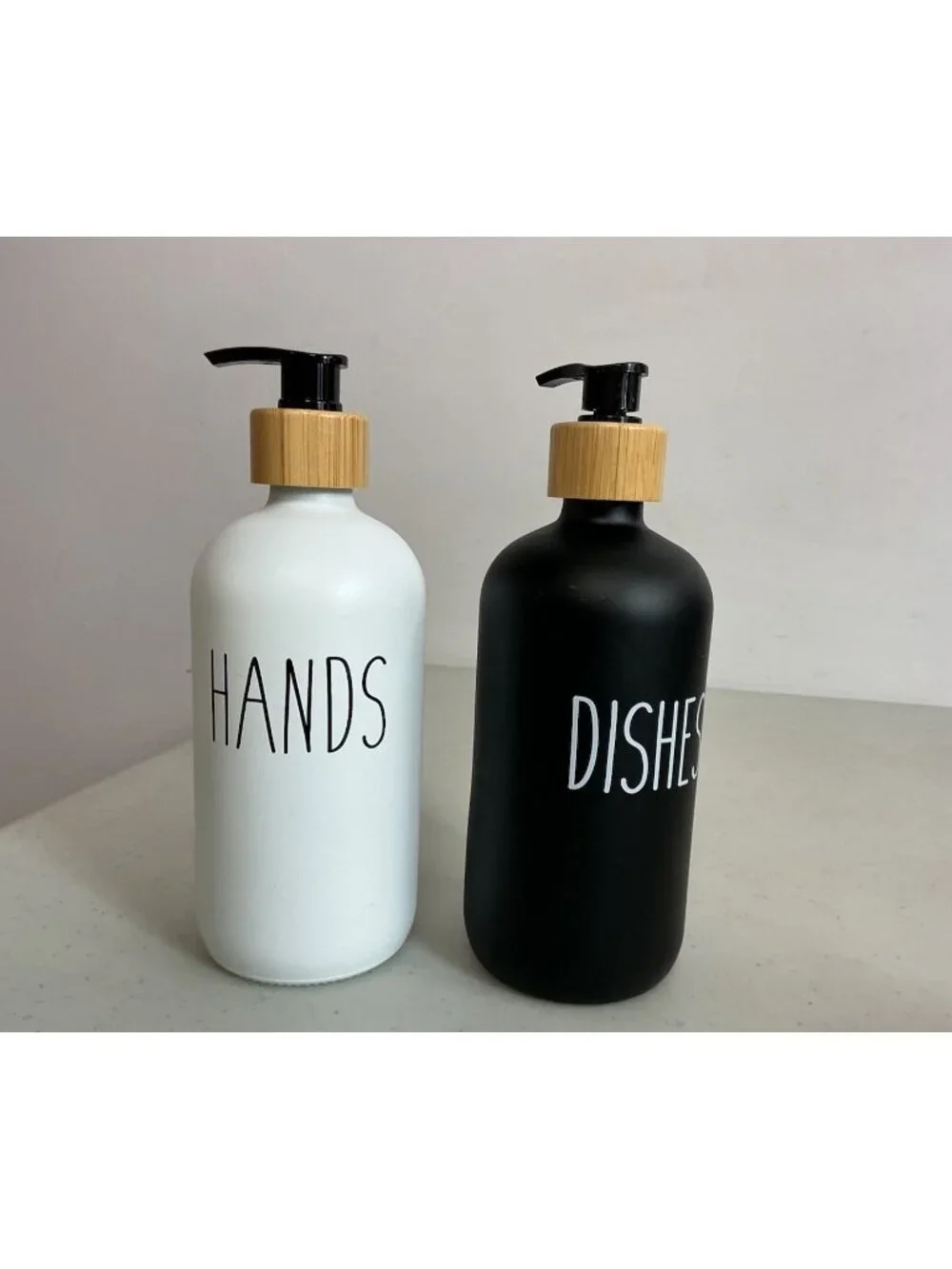 Soap Dispenser Set of Two Bottles New